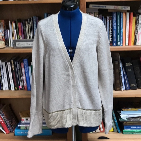 Simply Vera Vera Wang Sweaters - Simply Vera Size XL Hidden Snap Front Sweater (B4)